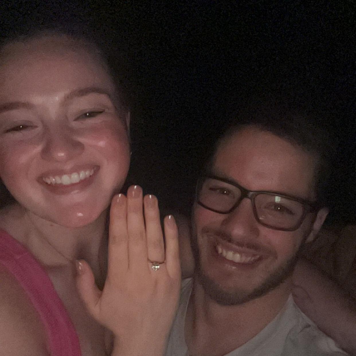"she said yes!"