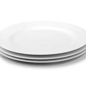Apilco Tuileries Porcelain Dinner Plates, Set of 4