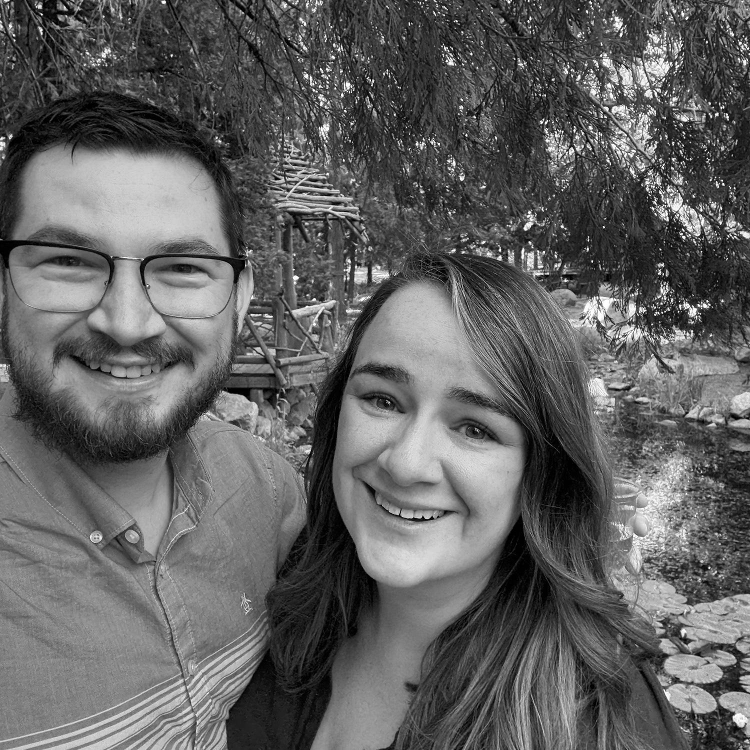 At Sorcha & Jesse's first wedding in Lake Arrowhead, California.