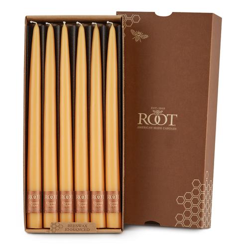 12" Dipped Taper Candle Mandarin Box of 12 Candles