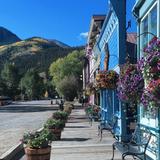 Little town shops on the boardwalk