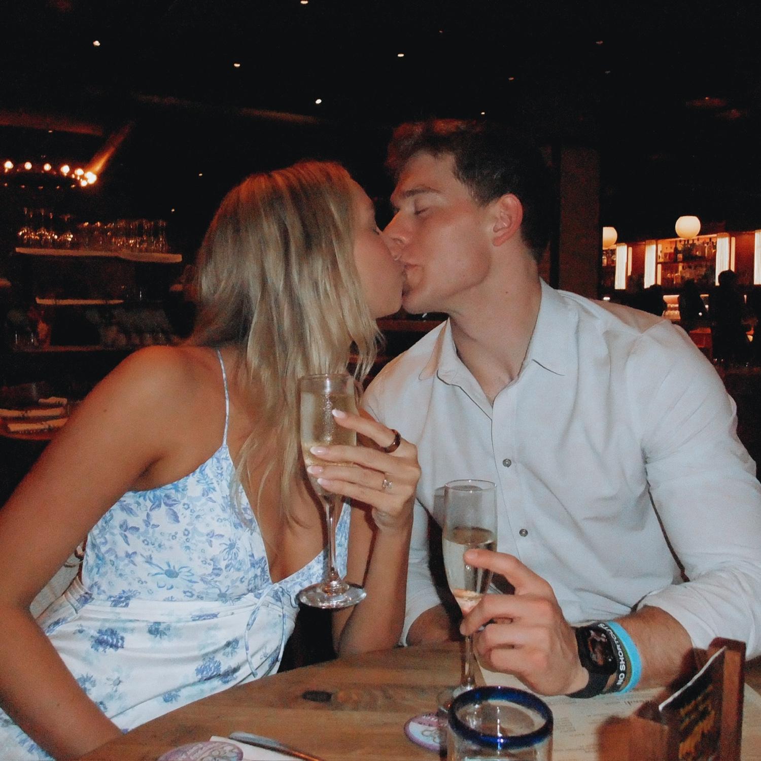 Cheers to getting engaged in Florida!