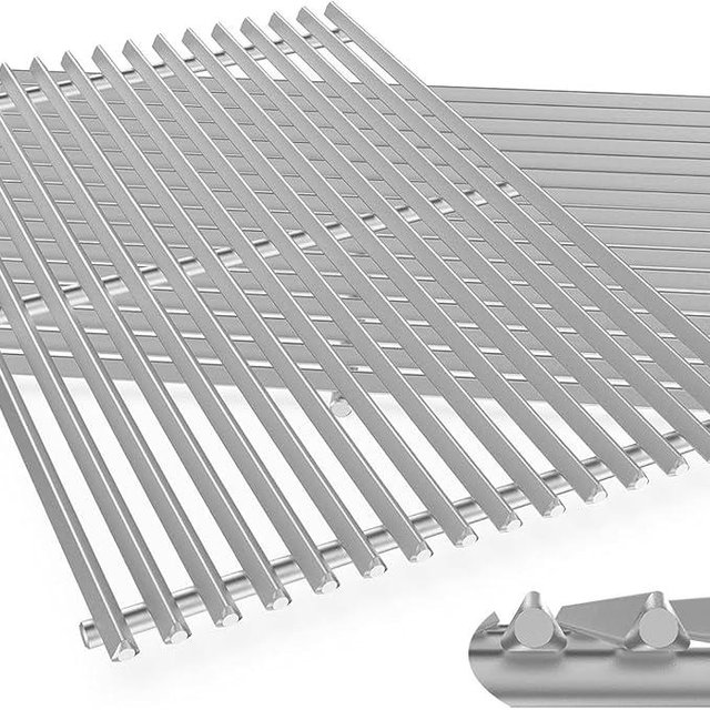 9.5MM Thick Grill Grates for Weber Genesis 300 Series, 19.5" 304 Stainless Steel Weber Genesis Grill Parts, Replacement for Genesis E310 S310 E320 S320 E330 S330(2007–2016), Replaces Weber 7524 & 7528