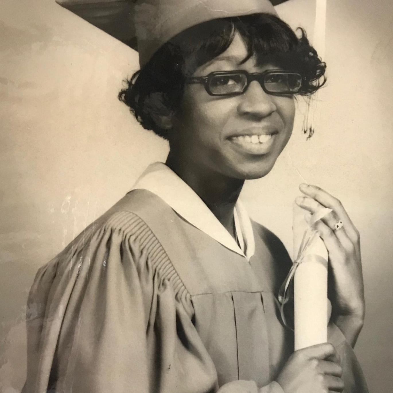 Deneese graduates from high school in Dallas, Tx at South Oak Cliff High School (1970).