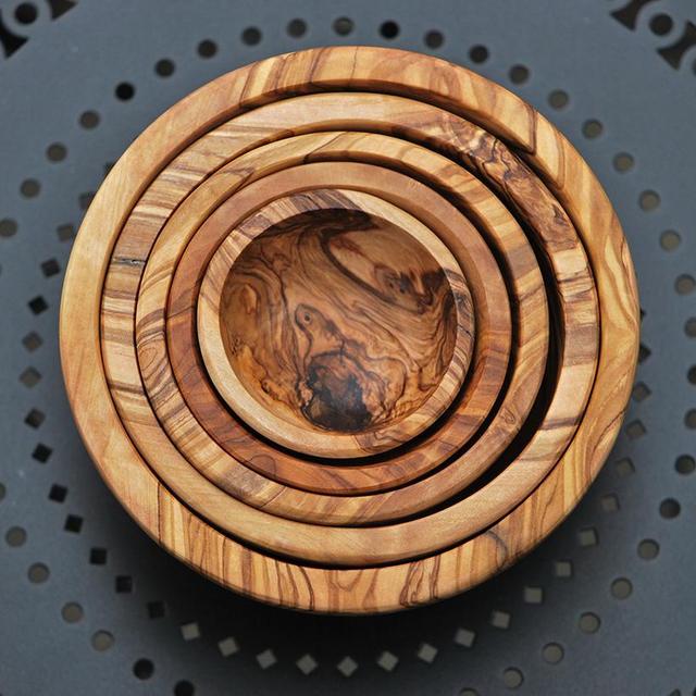 Olive Wood Nesting Bowls