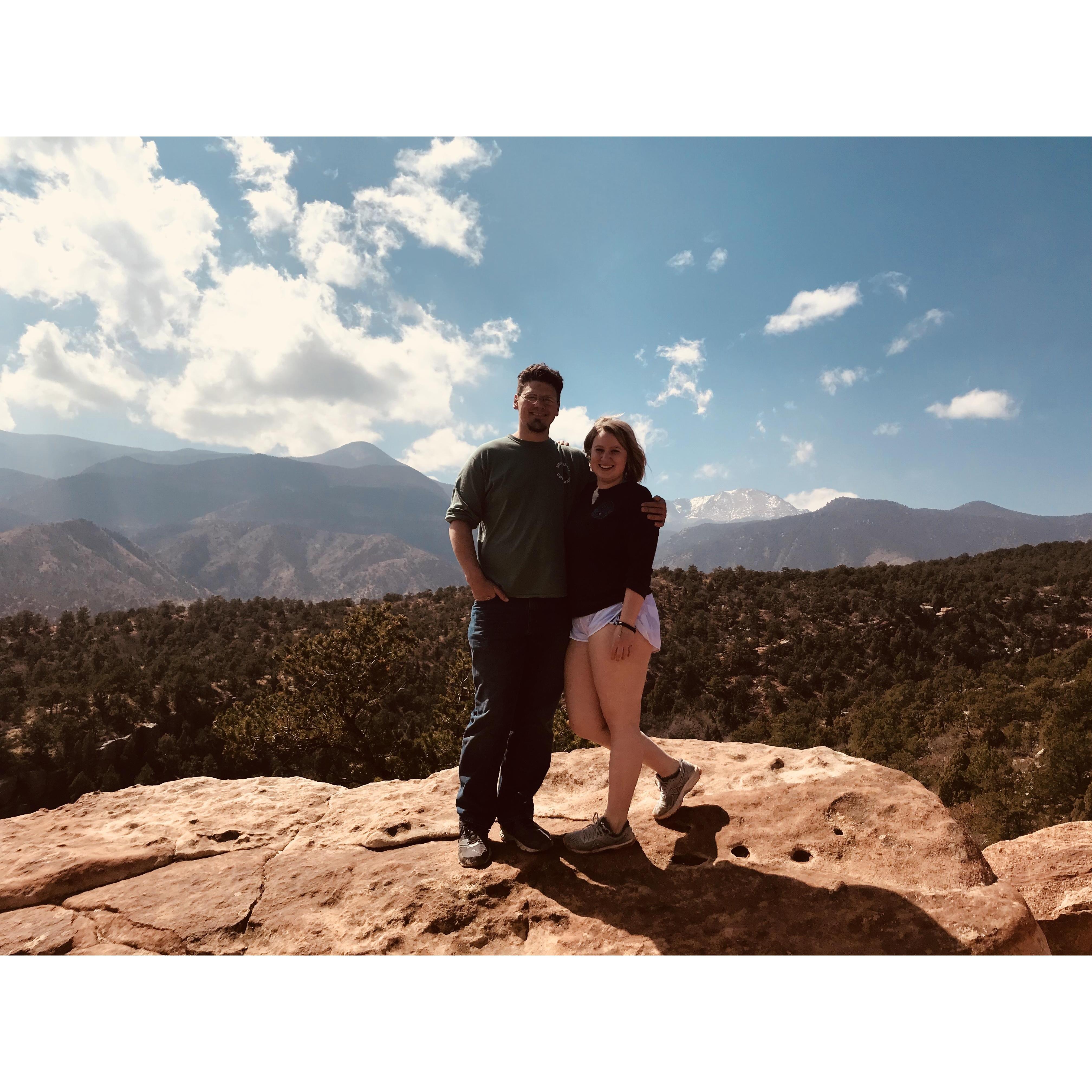 Exploring Garden of the Gods together.