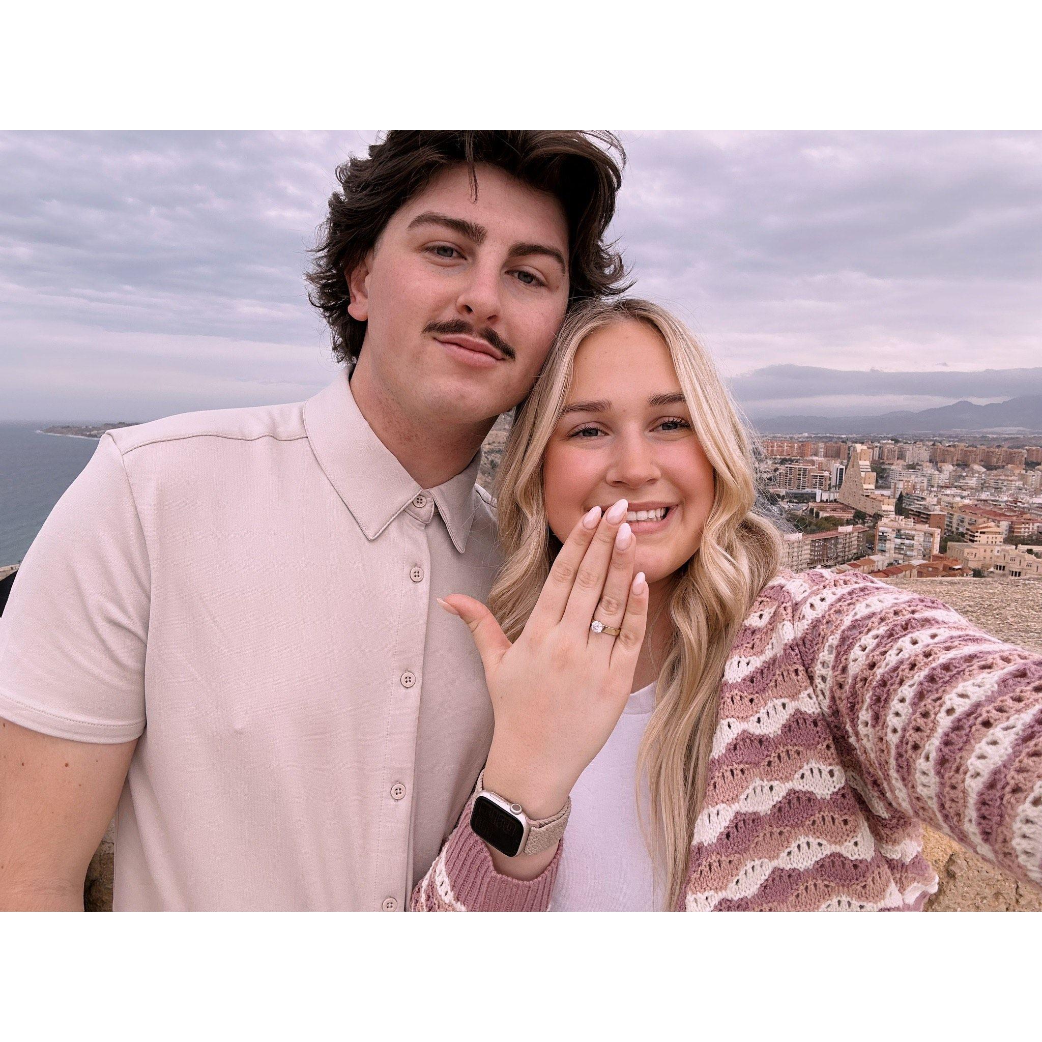 We got engaged in Alicante, Spain on March 8th, 2024!