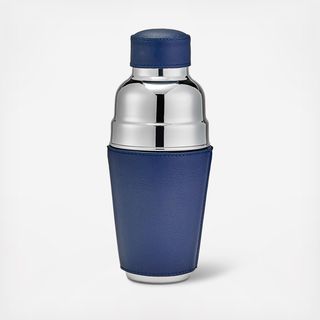 Traditional Leather Wrapped Cocktail Shaker