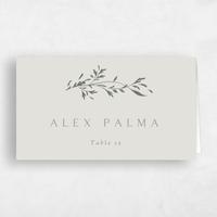Grey Wedding Place Card - Clarissa