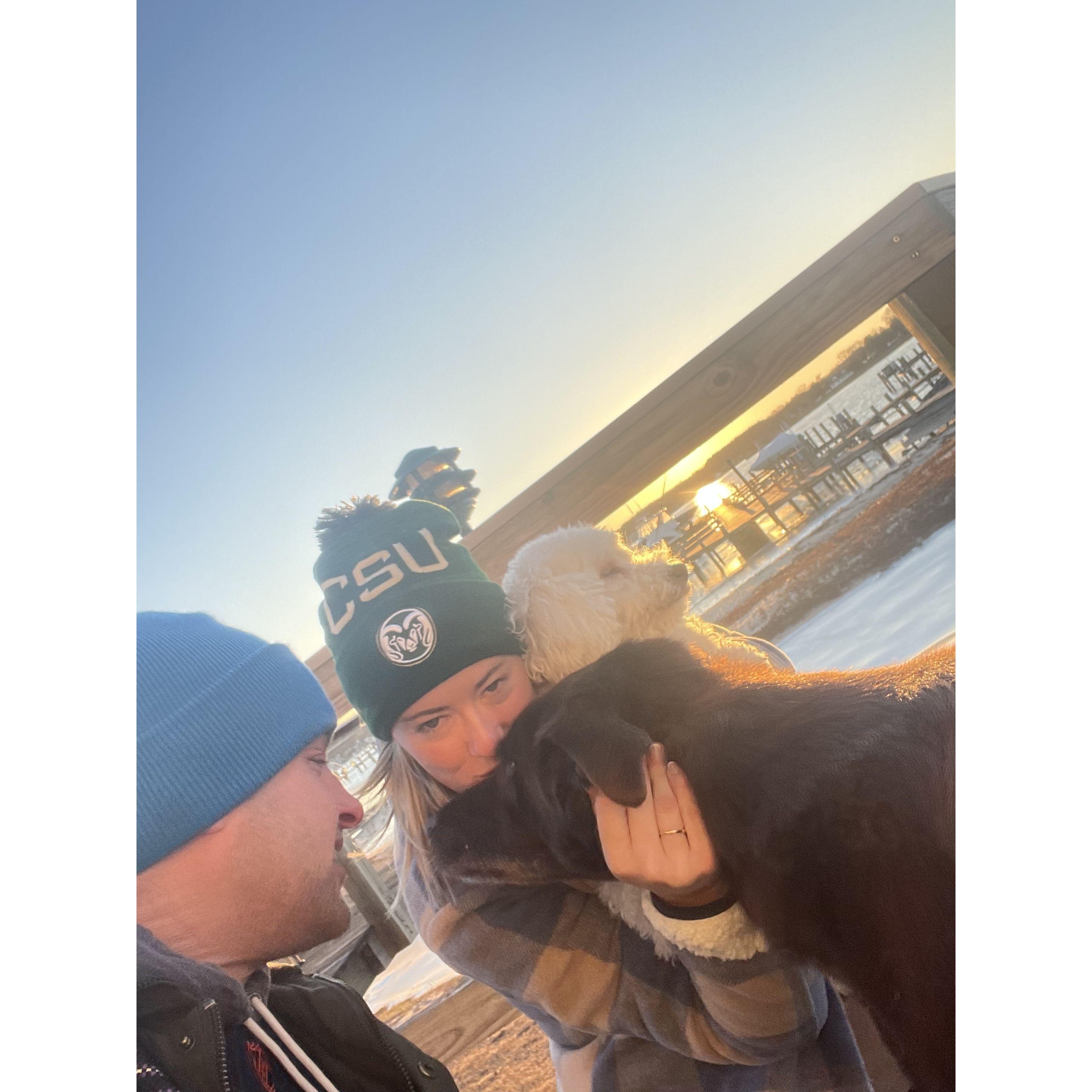 Christmas 2022 in Maryland with Banks and Oliver