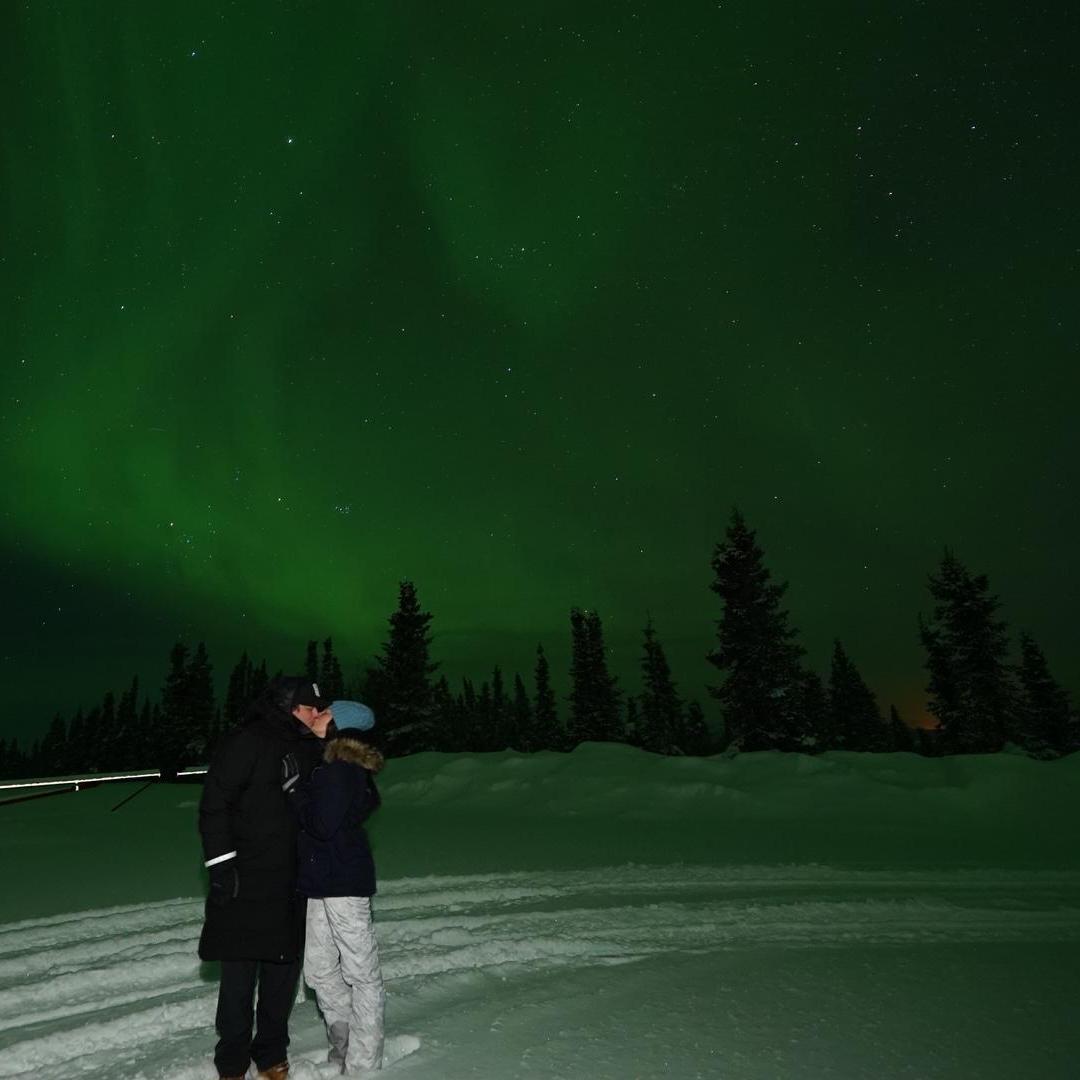 We got to experience the northern lights! the -30 degree weather was worth it