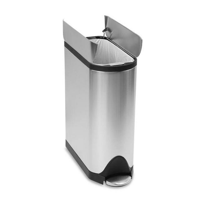 simplehuman® Brushed Stainless Fingerprint-Proof Butterfly...