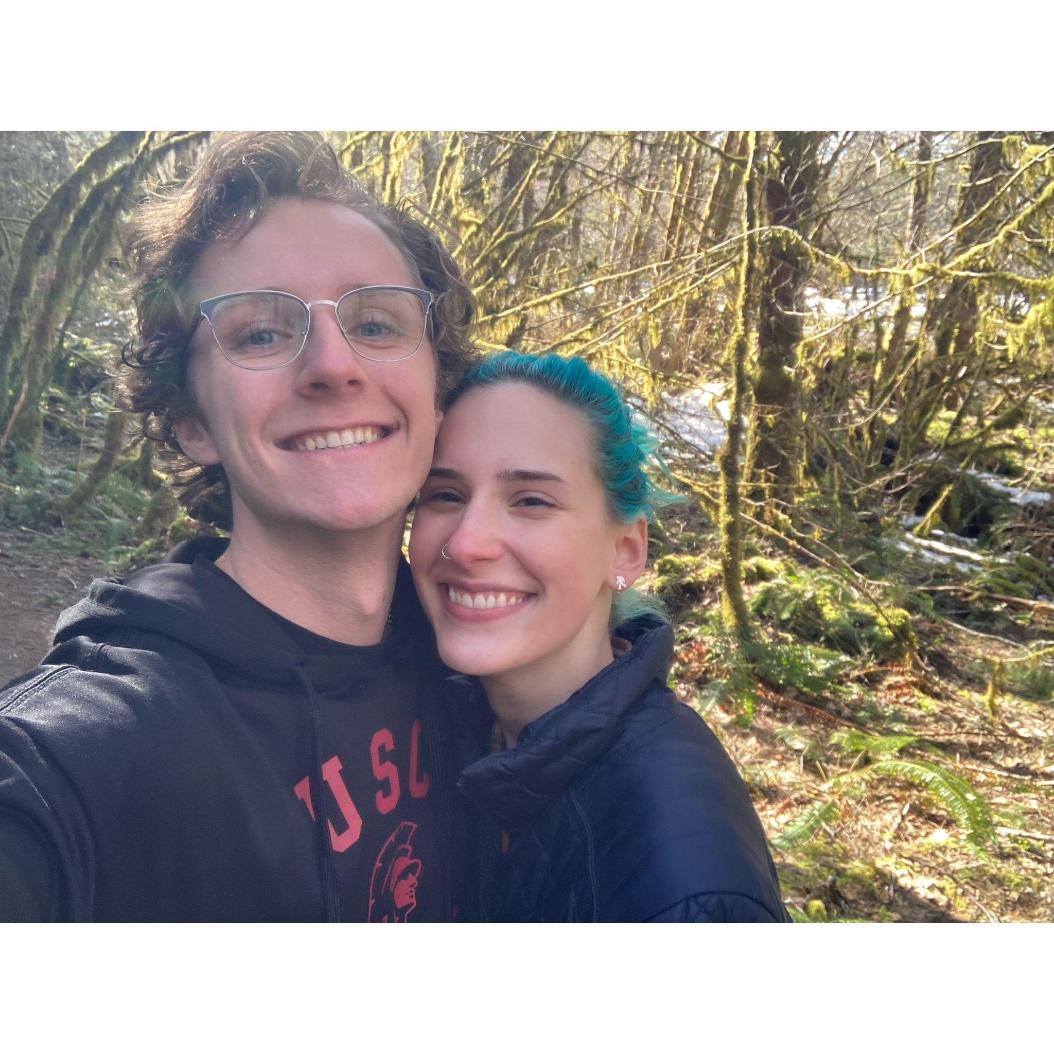Birthday beach trip with small stop at a trail