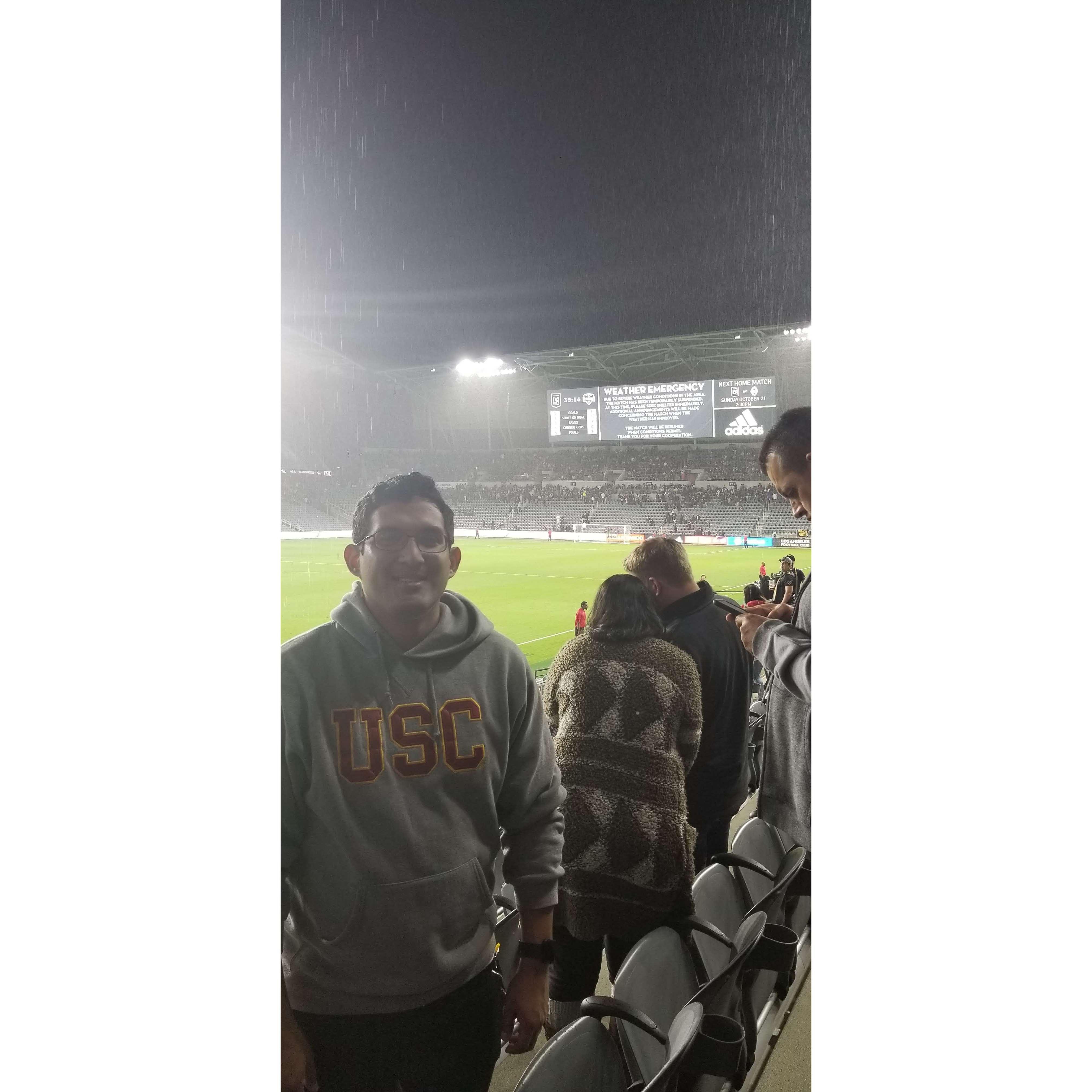 First Official Date at a LAFC game