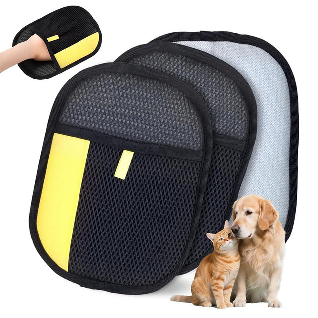XSDLSSLY 2Pcs Pet Hair Removal Gloves for Cats and Dogs. The Latest Reusable electrostatic pet Hair Removal Gloves.Pet Hair Removal Tool Suitable for Sofas, Bed Sheets, Clothing, and car Seats