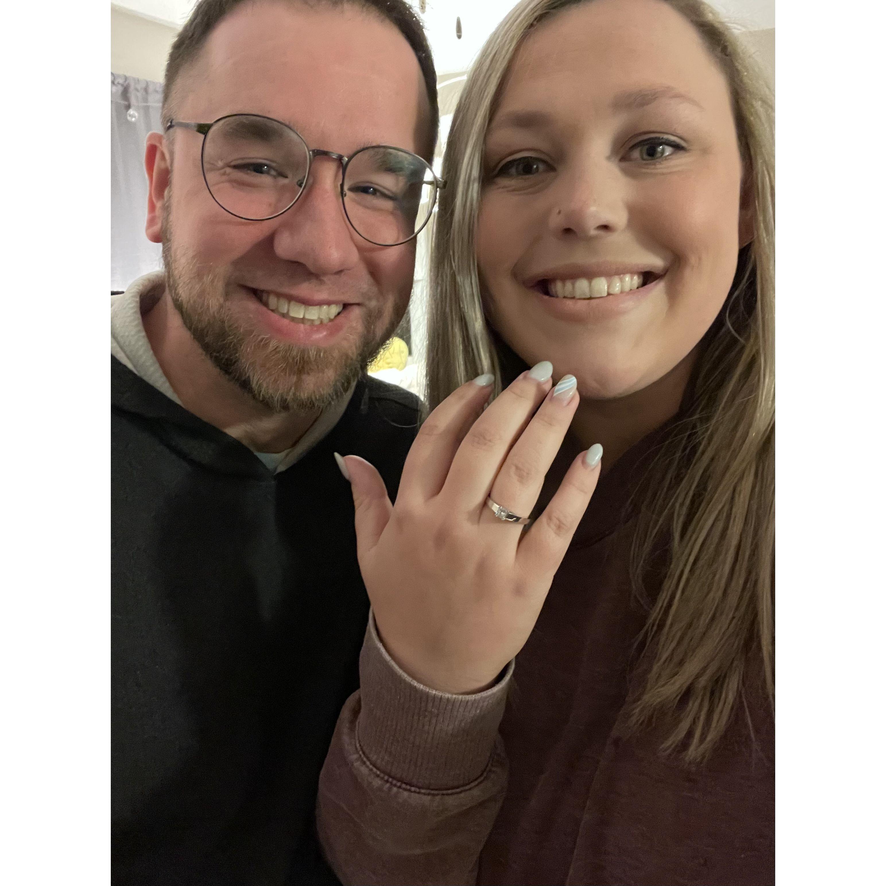 She said YES!