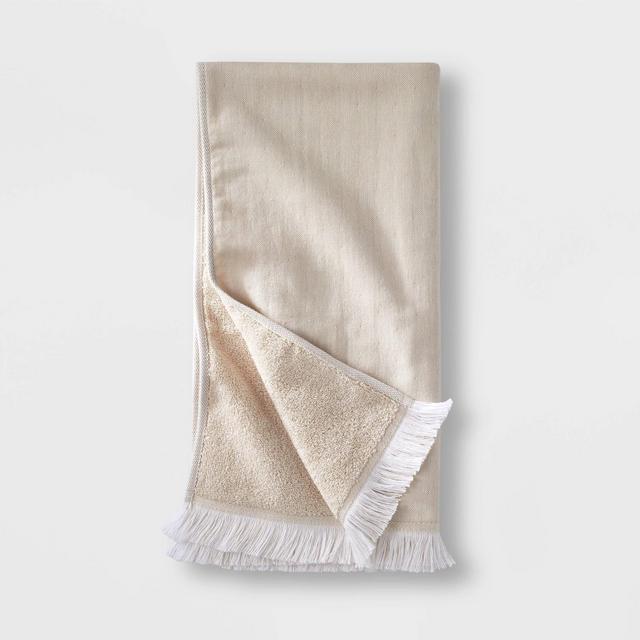 Flat Weave Hand Towel Sand - Casaluna™