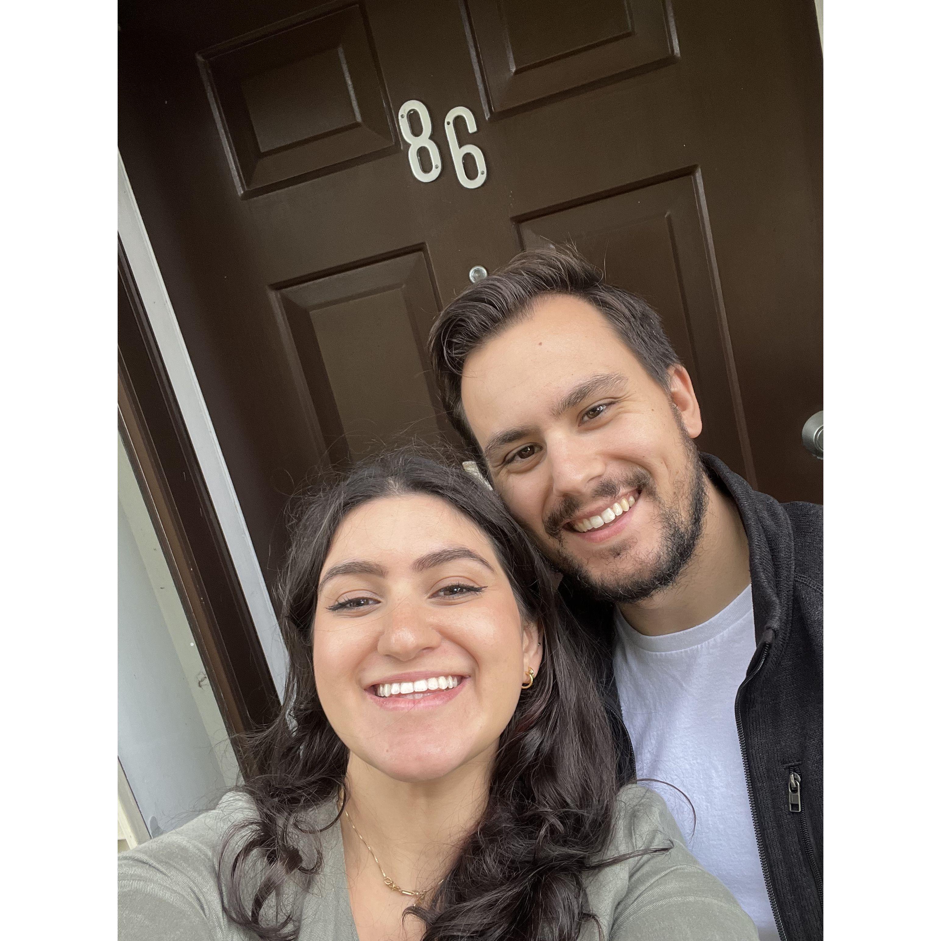 The day we closed on our house!