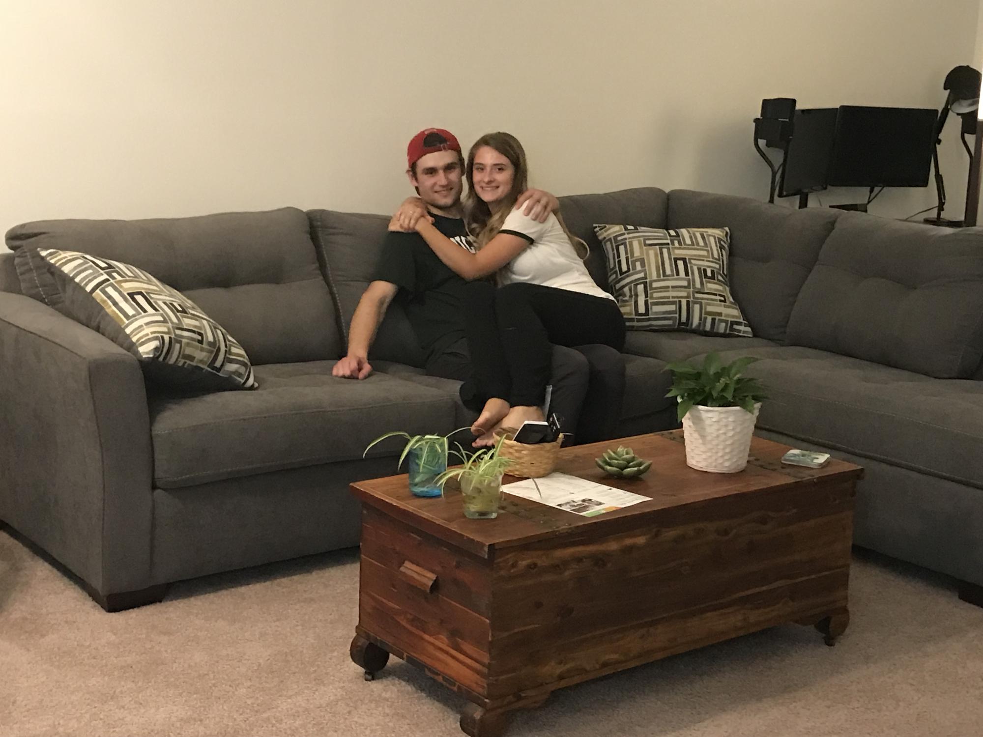 Our first apartment together after college