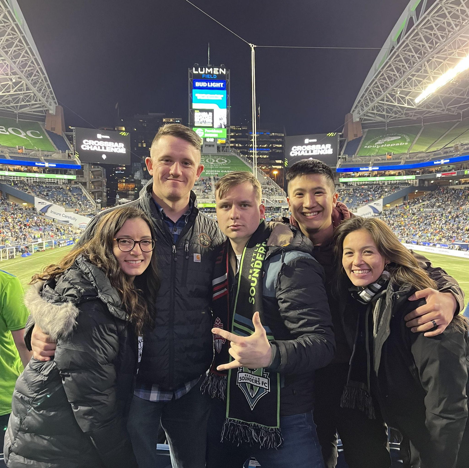 Sounders game with Will, Jeremy, and Leah. (MAR 2023)