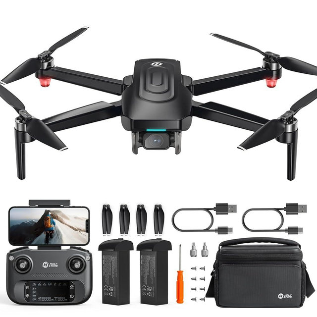 Holy Stone GPS Drone With 4K EIS Camera For Adults, HS175G 249g Foldable RC Quadcopter With Auto Return, Follow Me, 60 Mins Flight Time, Battery Fast Charge, Headless Mode, Upgraded HS175D