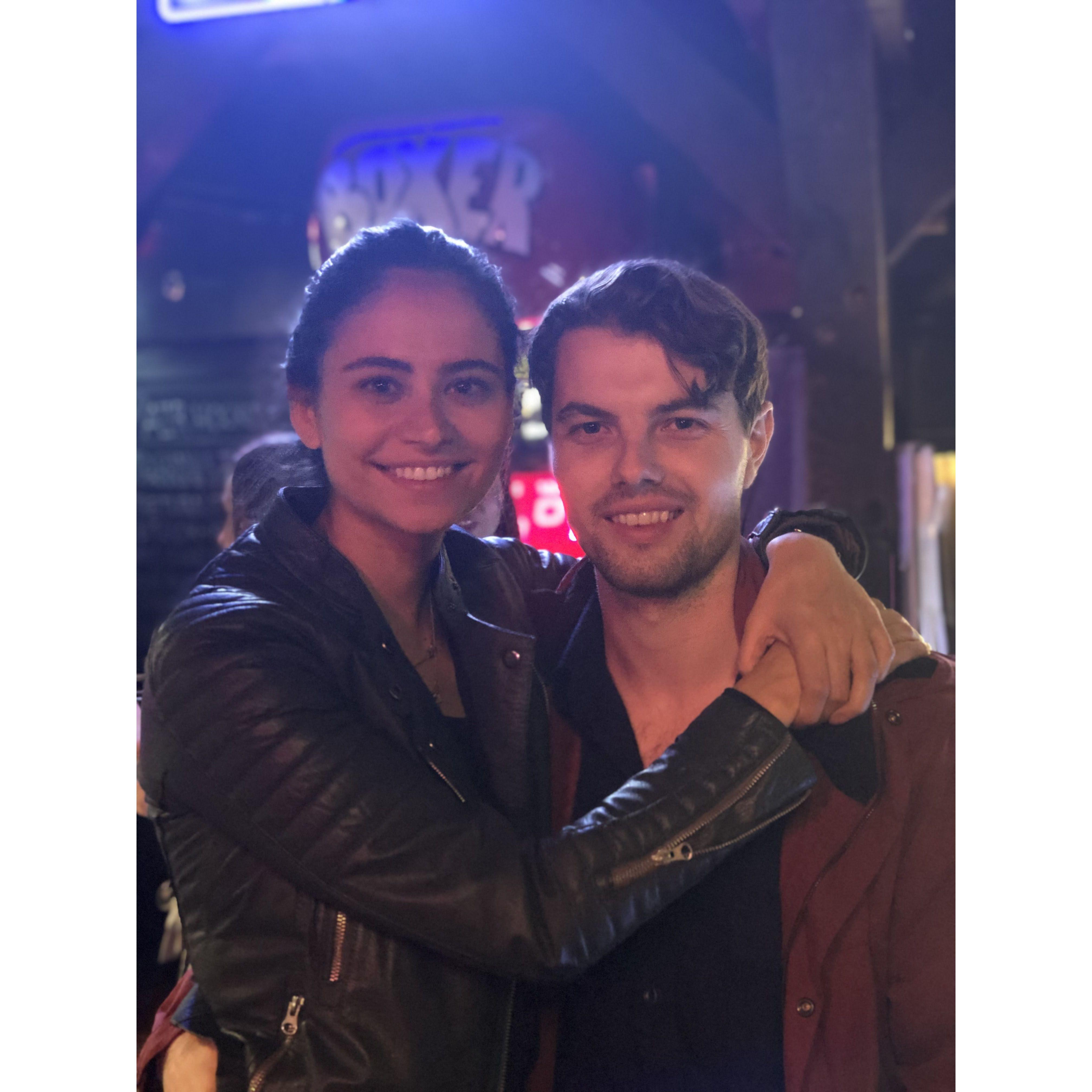 February 2019, the night before Laura moved from SF to NYC