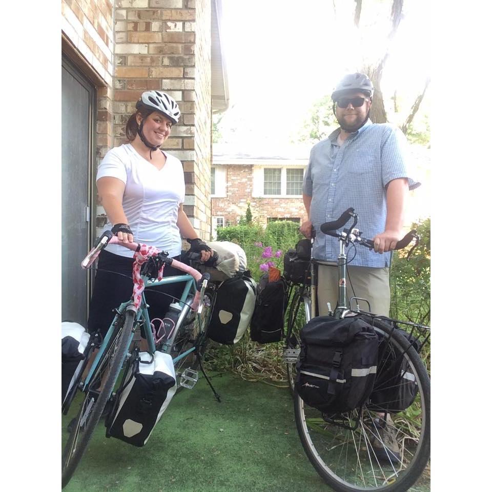 Heading out for some bicycle camping.