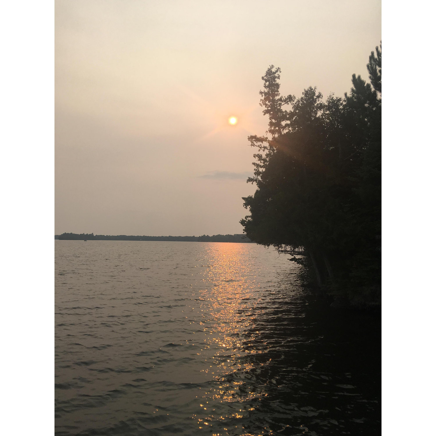 Sunset at the cabin