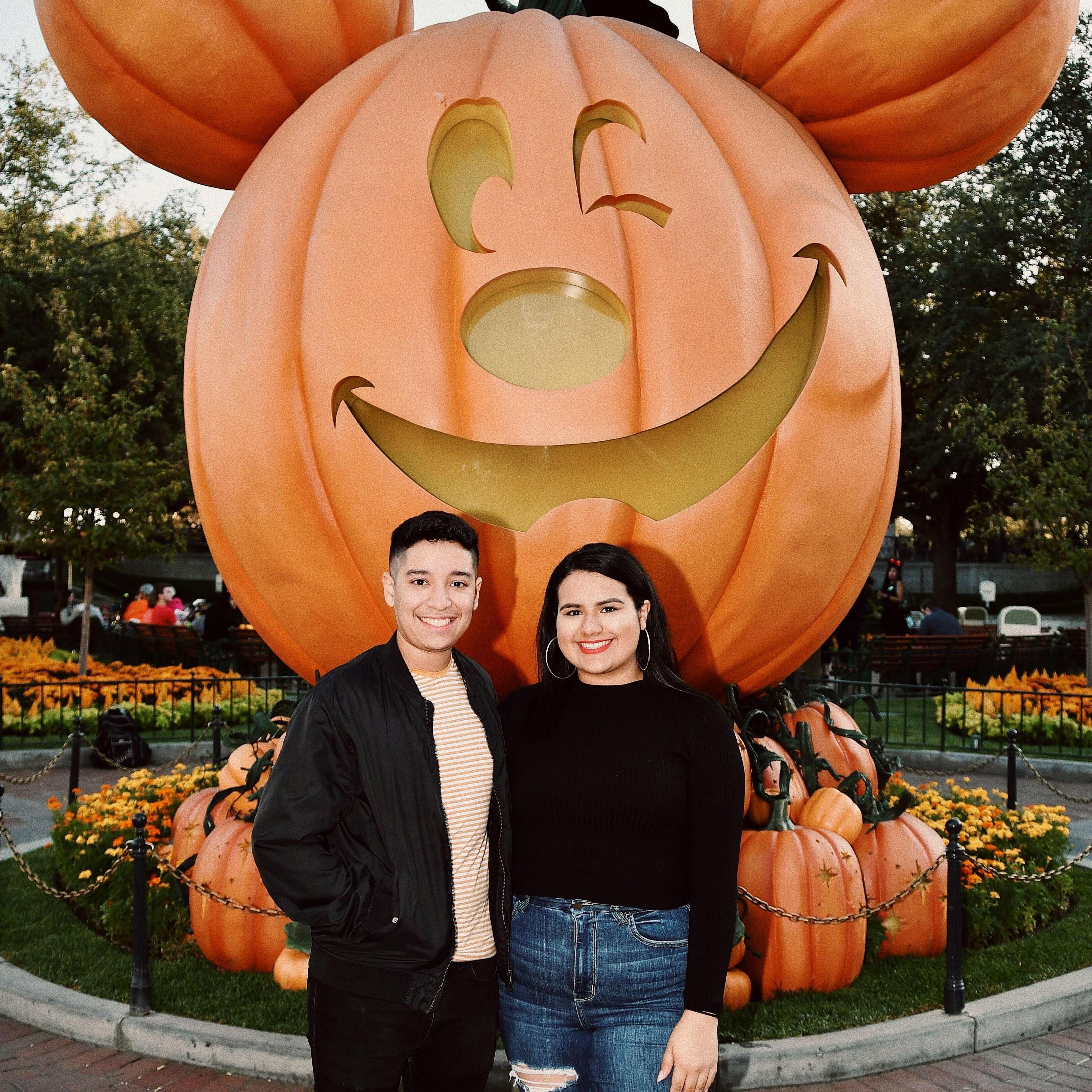 In 2019, Cassie & Ricky went to Disneyland together, this is where our love for the Fall Season stems from, pumpkins, coffee and sweater weather!