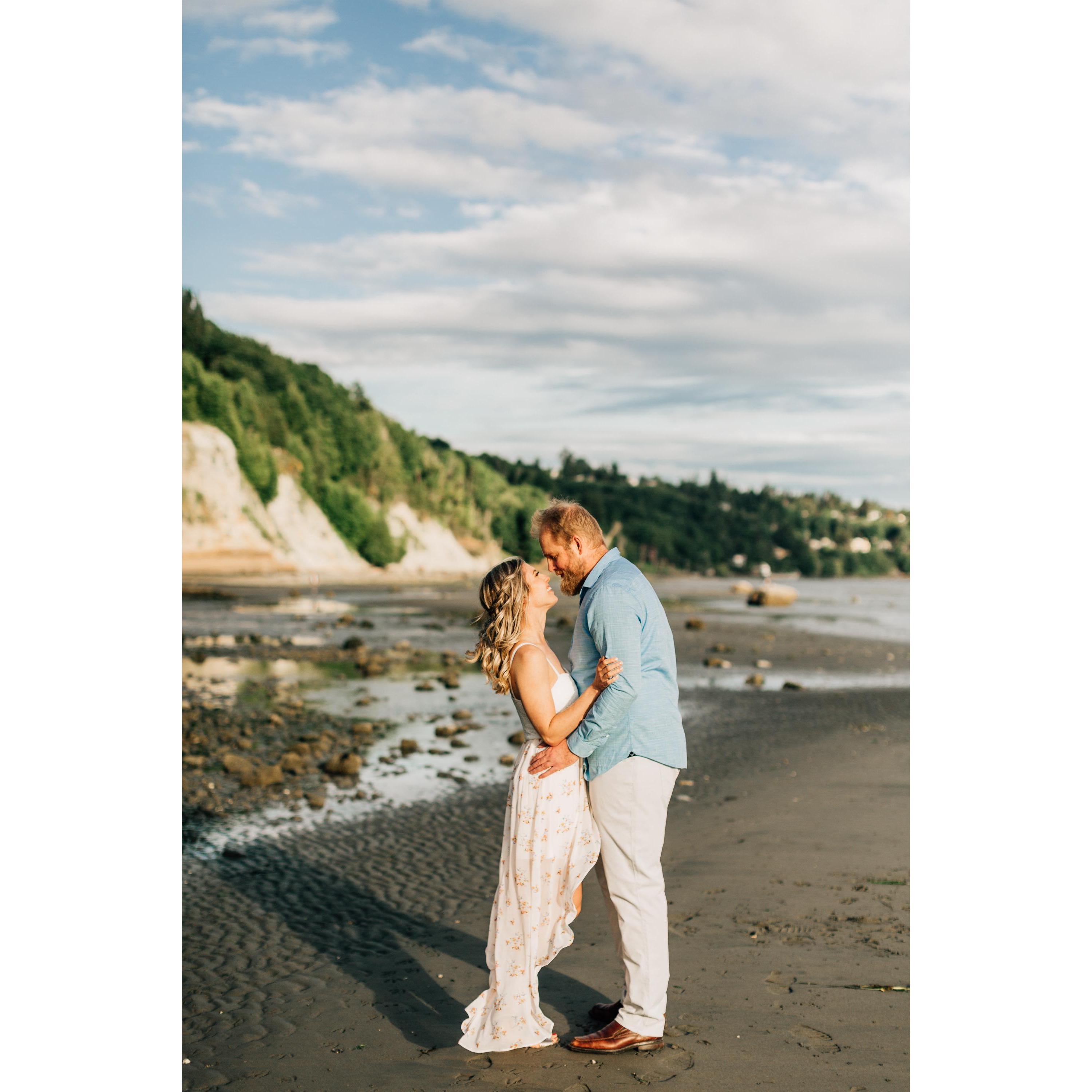 Engagement shoot at Discovery Park in Seattle, WA