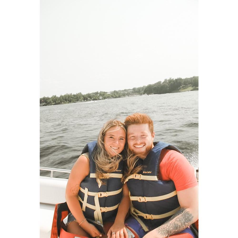 on 4th of July we went parasailing together! So. Much. Fun.