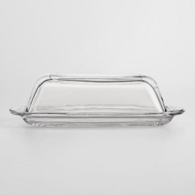 Glass Covered Butter Dish