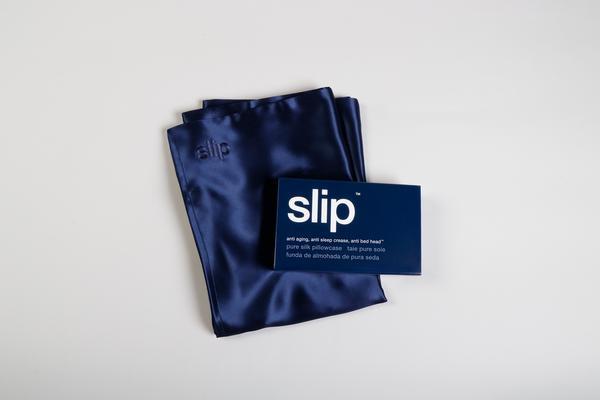 Slip Navy Queen Envelope Pillowcase