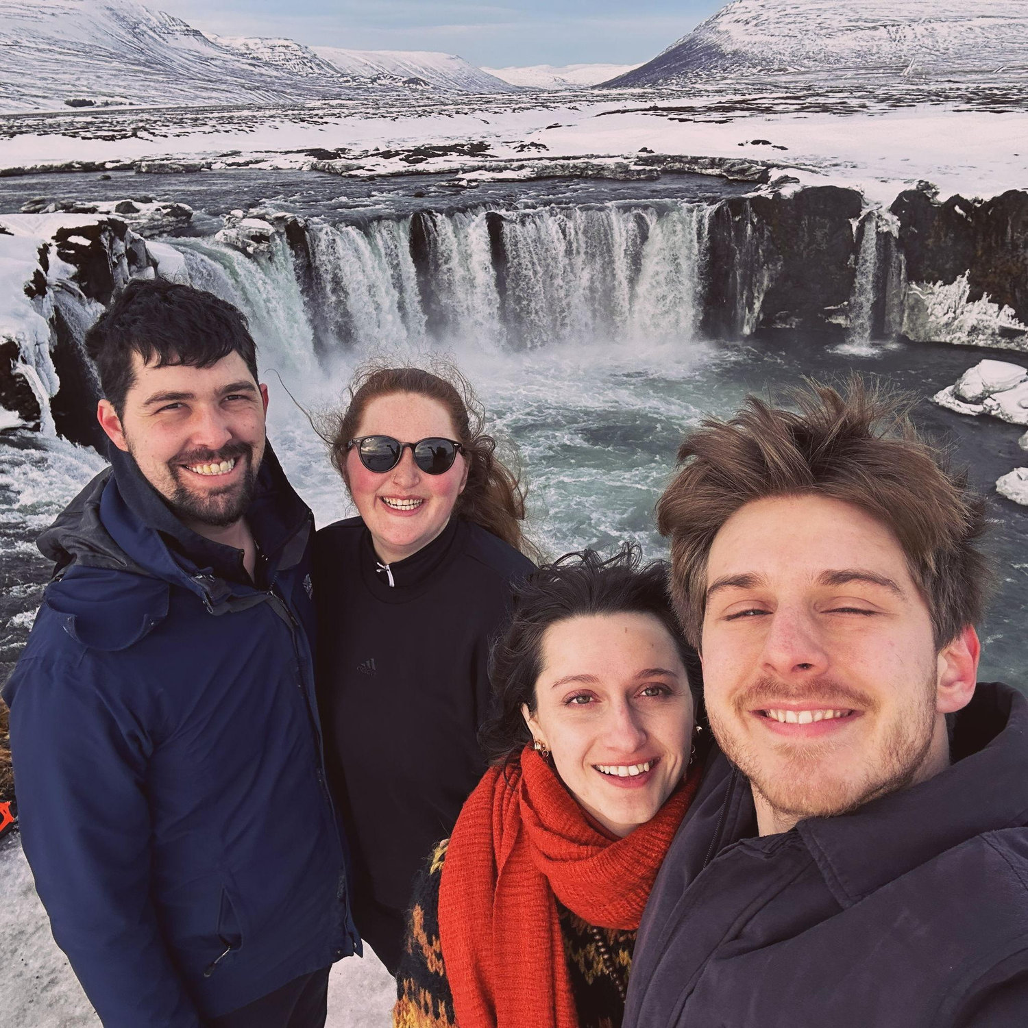 Jon, Chyenne, Paige and David at our 198,372,378th viewing of another majestic waterfall.