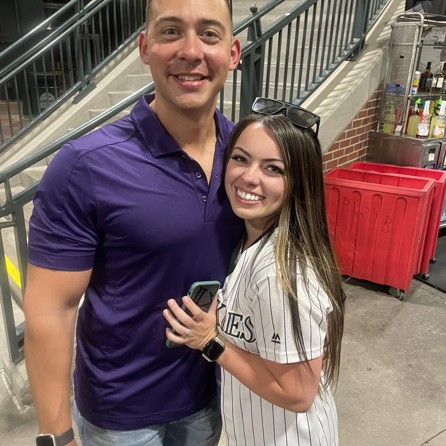 Our bach bash at the Colorado Rockies game