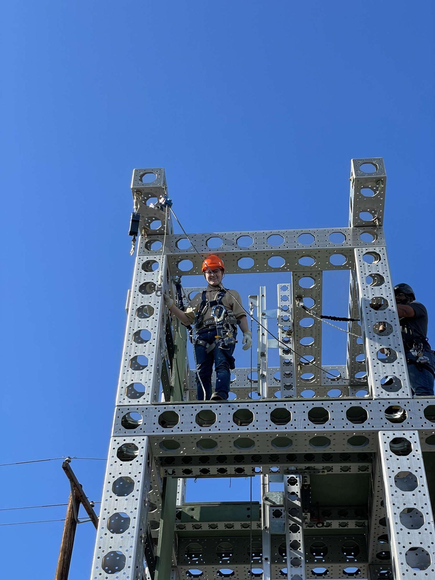Here's a picture of Gunner doing some hands-on training at wind turbine school! I'm so proud of his progress!