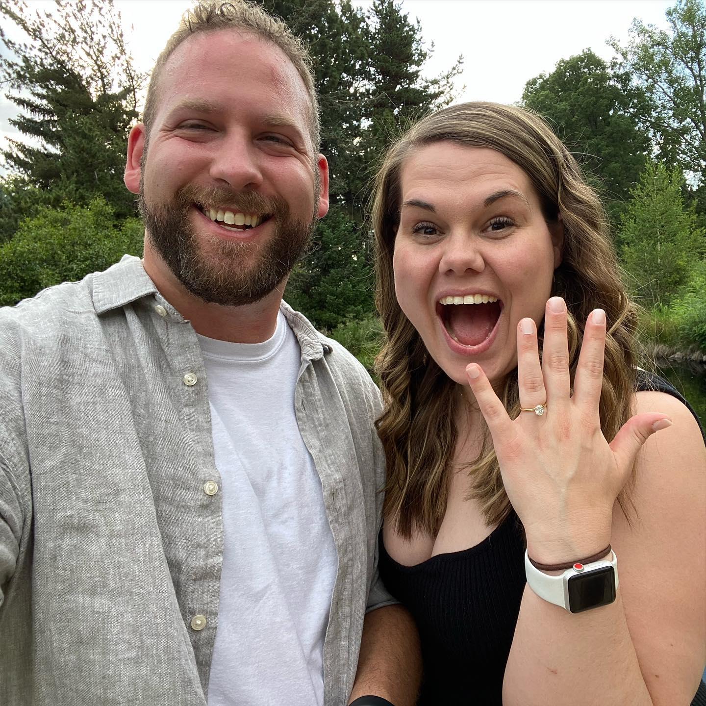 Getting engaged at the Denver Botanical Gardens
