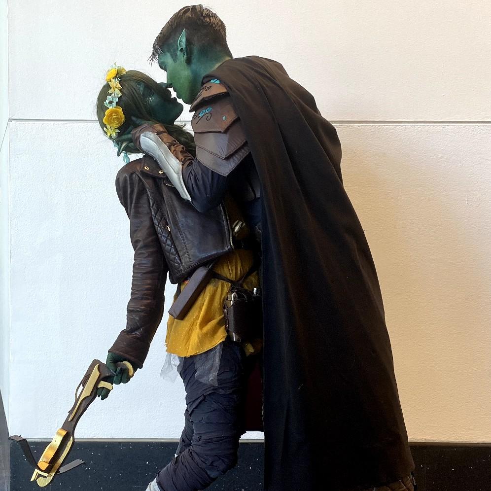 couple's first cosplay together! Nott and Fjord from Critical Role (who are NOT a couple.... but we could make it canon)