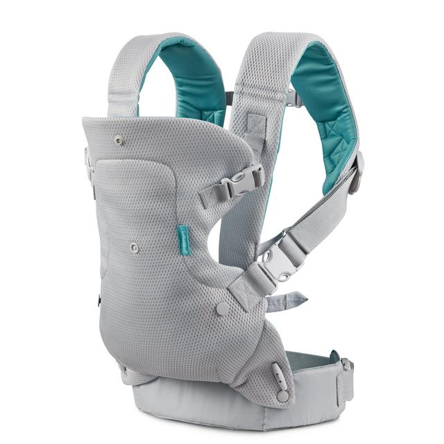 Flip 4-in-1 Light & Airy Convertible Carrier - Breathable, 4 Positions, Lumbar Support, Adjustable Waist Belt, Adjustable Head Support, Ergonomic Seat
