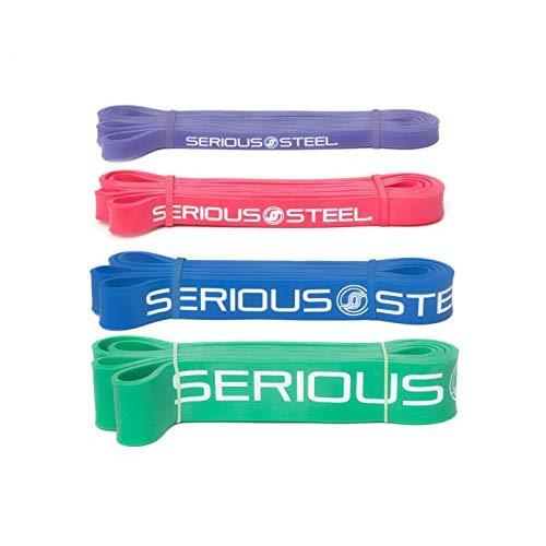 Serious Steel 41" Assisted Pull-up Band, Heavy Duty Resistance Band Sets, Stretching, Powerlifting, Resistance Training and Pull Up Assistance Bands