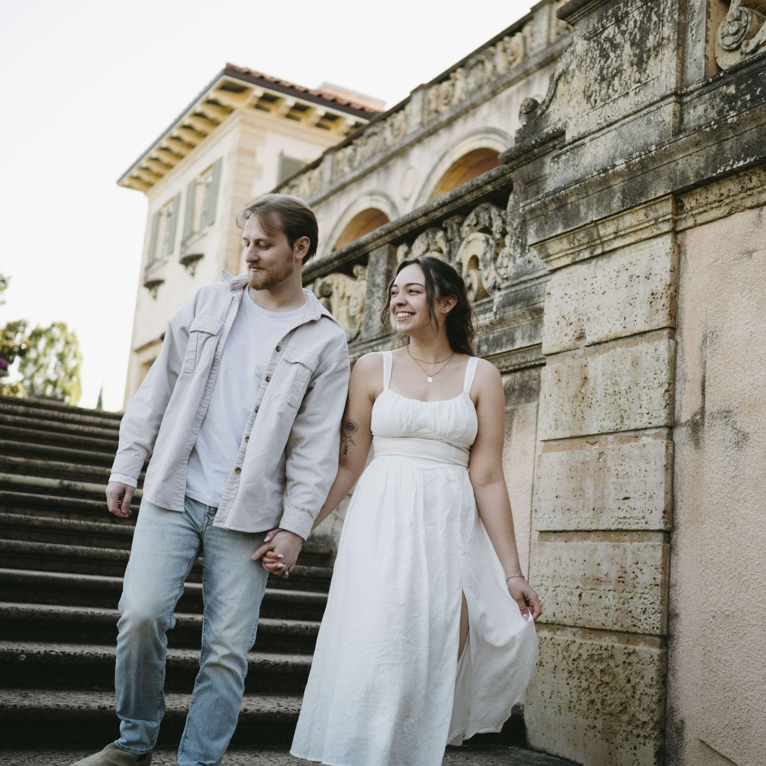 Engagement photos at the Philbrook November 2025