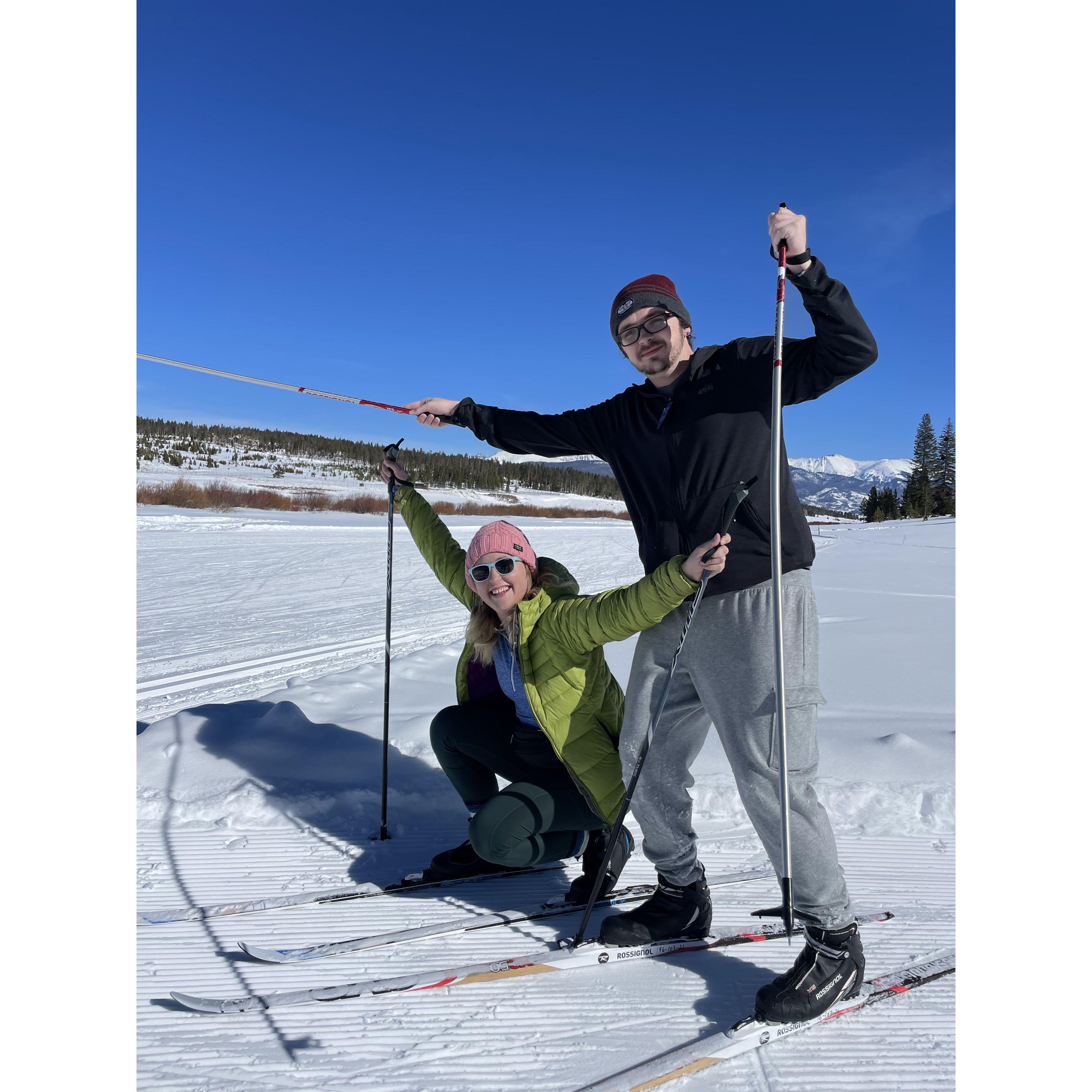 Convinced Sam skiing is the best sport ever this day