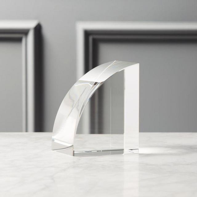 Crystal Glass Bookend