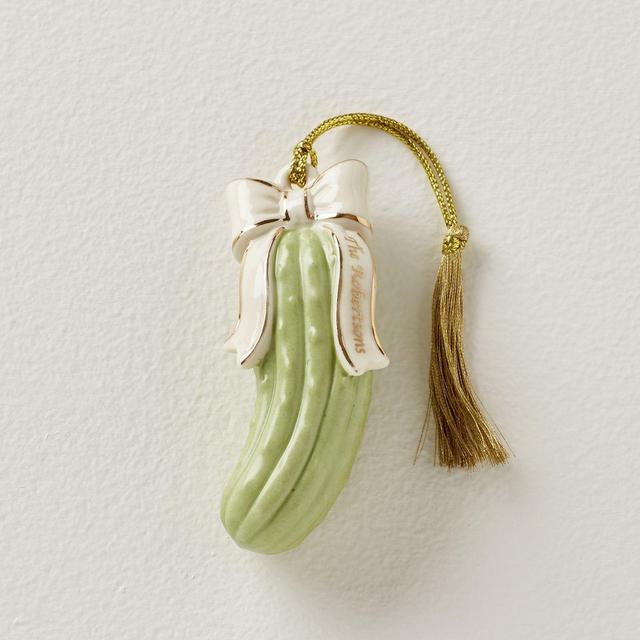 "The Cafieros" Our Family Pickle Ornament