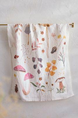 May We Fly Mushrooms Dish Towel