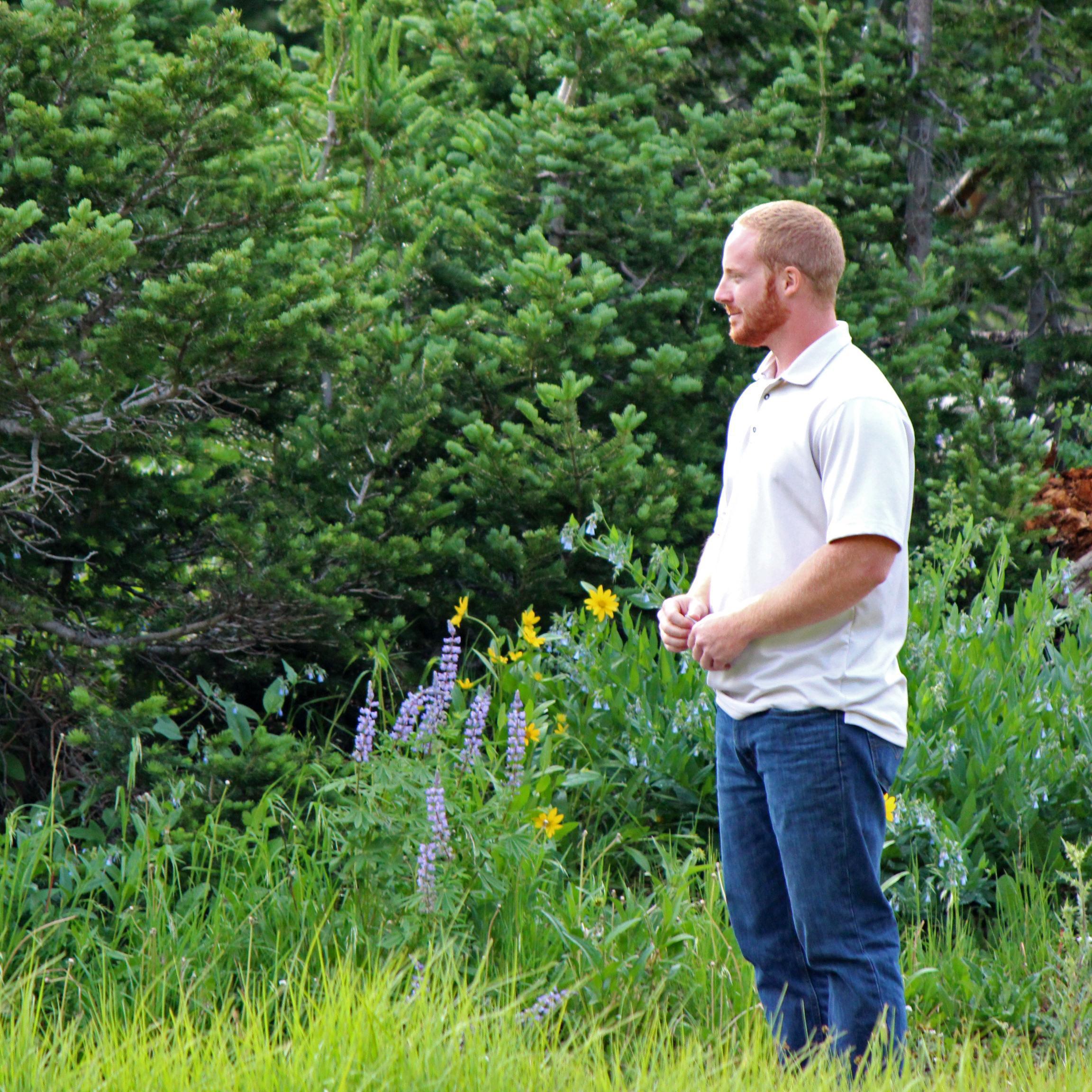 Right before Scott proposed, this is him watching me walk up to him.