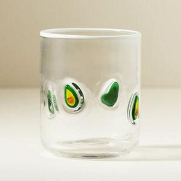 Anthropologie Icon Juice Glass - Avocados