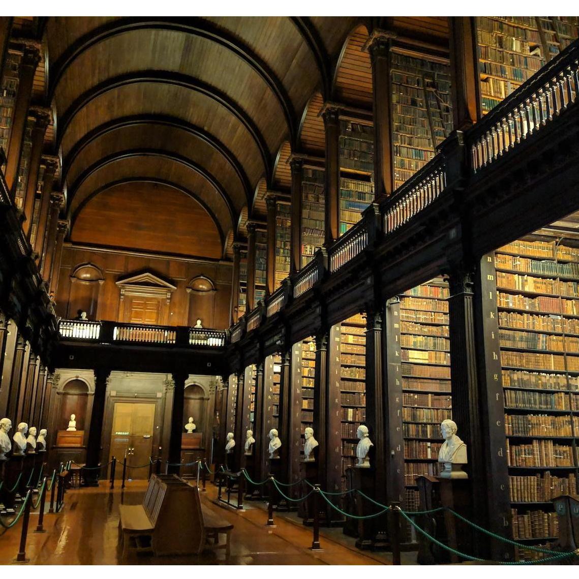 Where we got engaged: The Long Room at Trinity College