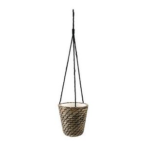 DRUVFLÄDER Hanging planter, water hyacinth, gray