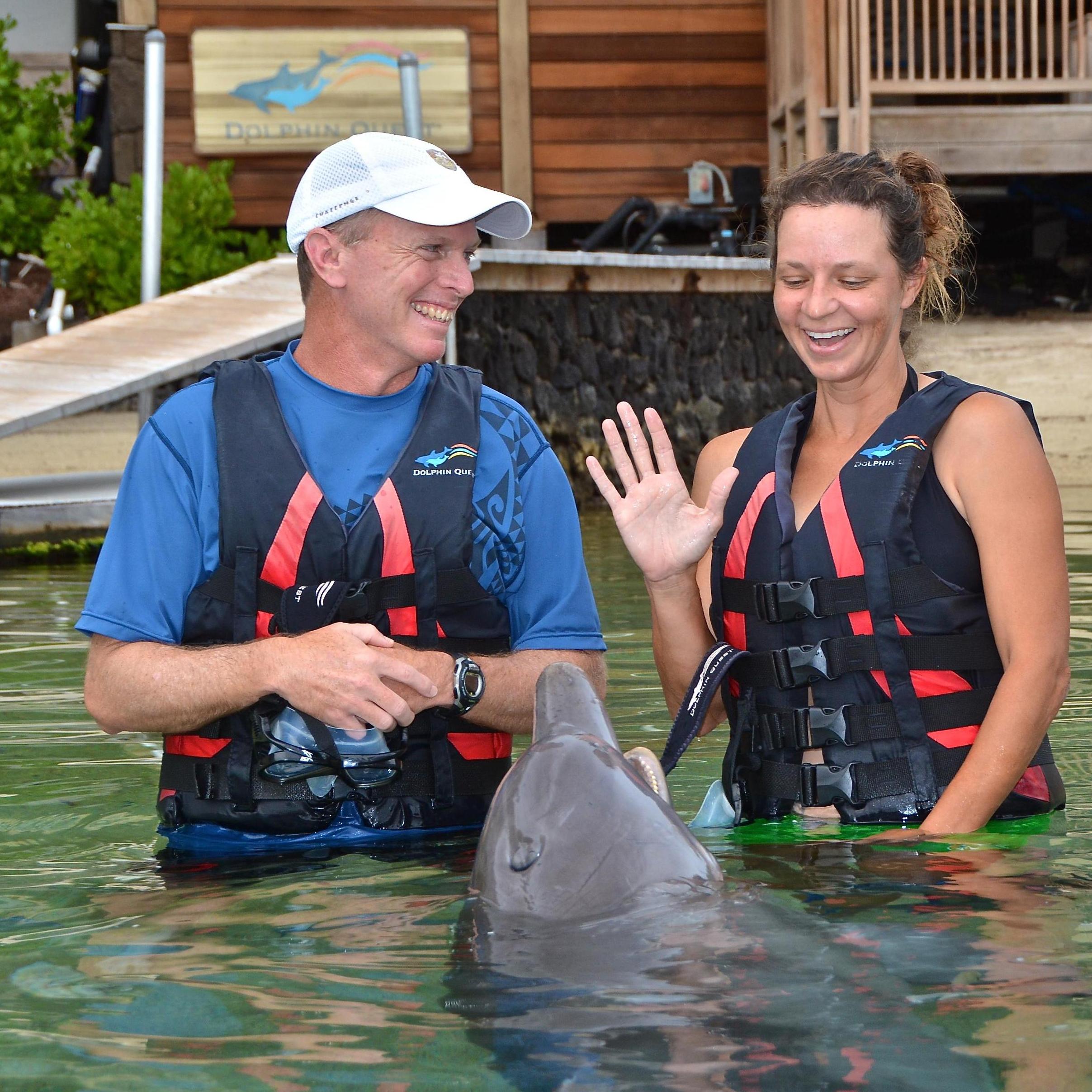 First time meeting dolphins. Cassidy, that is.!
